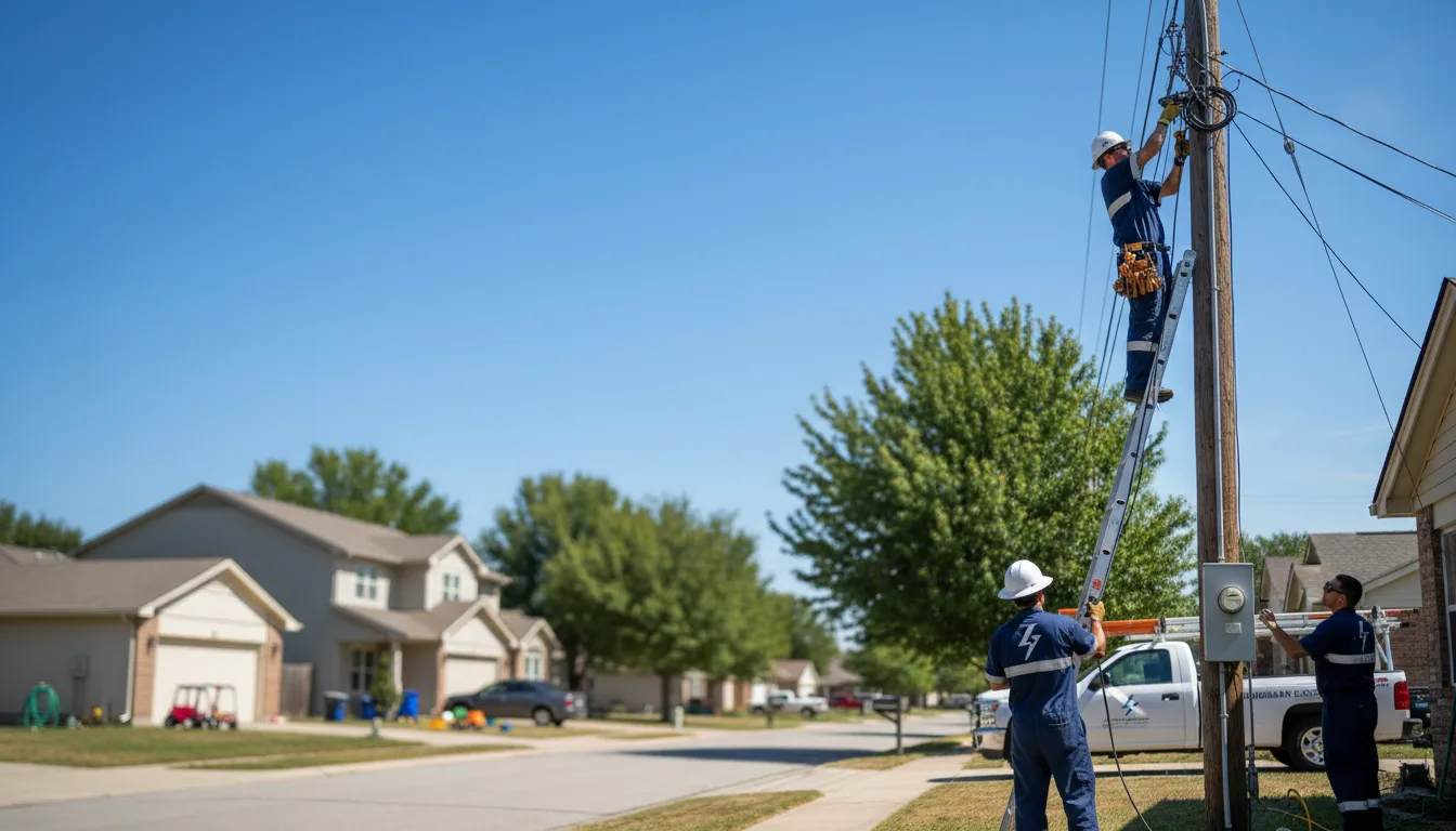 Residential electrician providing installation services in Morganville, NJ